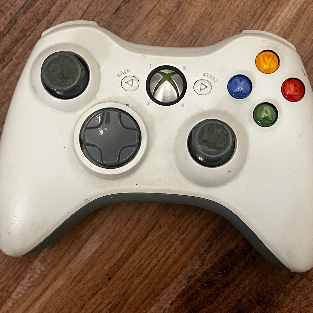 Microsoft Xbox 360 Wireless Controller OEM White FOR PARTS/Repair
